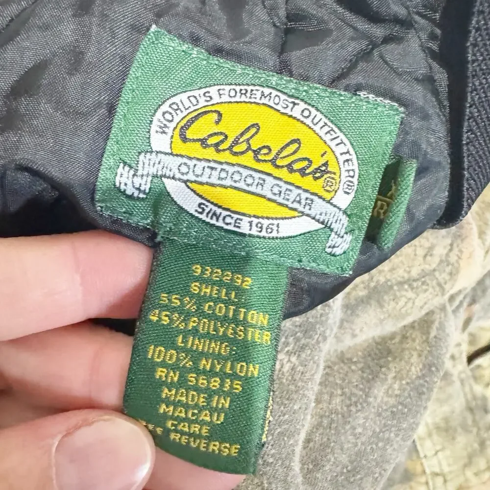Cabelas Hunting Overalls Bib Distressed Size XL Reg